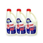 유한락스 펑크린1L 3개 배수관막힘 용해제 싱크대 세면대 욕실 배수관 청소 변기 뚫어뻥 : 올바름연구소