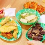 추억의 옛날 떡볶이 접시 분식집 5종 쑥색 그릇 라면 쑥색물컵 : 그리너스골프