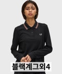 FRED PERRY 프레드페리 G3636 긴팔 폴로 셔츠 여성용 G3636 블랙계 그 외 5 : 하코재팬