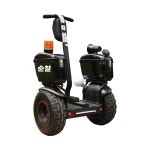 성인용 두발 전동휠 대형 스마트 전동차 안전 난간 포함 여행용 순찰 이동수단 균형잡기 쉬운 디자인 블랙 7.5ah 30km 주행 : 갭우리