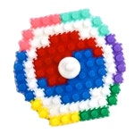 어린이박물관 체험행사용 전통문양 단청 팽이 10개/ 키링만들기 픽셀블럭 돌봄교실 : 더나이스99