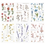 PET 레터링 PVC 세트 다꾸 20개 칼선 스티커 플라워 꽃 투명 : 에이스종합몰