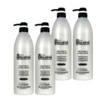 럭셔리웰빙 세정력좋은 거품 헤어 코스트코 미용실 전용 트리트먼트 크리닉 샴푸 1kg 4개 : 허니몰S