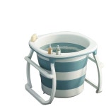 이동식 간이욕조 접이식 미니 반신욕 폴딩 목 F. 블루 대형 버킷 단열 커버 목욕가방 3팩 : 딜메이트82