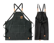 공방 카페 작업용 방수 앞치마 유니폼 바리스타 앞치마 KK870 헤어샵 남녀공용 튼튼한 방수재질 내구성 뛰어난 통기성 : 쁘니상점