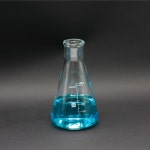 8개입 300ml 눈금 삼각플라스크 11호 고무마개 전용 초등과학 용량 실험 과학 실험용기 PP : KuN