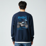 빈티지 오토바이 125 오버핏 남여공용 맨투맨 5컬러 : paulnpaul