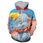 코끼리 덤보 티모시 여름 반팔 커플 러닝복 티셔츠 굿즈 Dumbo 남성용 후드티 남녀공용 3D 프린팅 풀오버 오버사이즈 패션 남성 의류... 