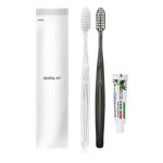 샤인 일회용 칫솔 치약 세트 500개 여행용 일회용칫솔 업소용 대용량 호텔 모텔 : 에이치유니