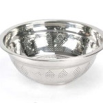 쌀씻는바가지 대형양푼 스텐쌀세척볼 타공믹싱볼 7호 : 하늘은하수