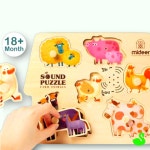 GS 동물소리 퍼즐놀이 목재퍼즐 : 그린스완몰