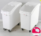 쌀보관함 업소용 가정용 대용량 보관함 밀가루통 이동식 슬라이딩 뚜껑 80L F8888 : 드림스월드