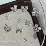 반짝이 네일 아트 라인 쌓인 크리스탈 쥬얼리 부품 손톱 장식 더미 1. H1852 : 블루14호점