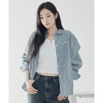 리 LEE우먼 세미 오버핏 셔츠 체크 LE2503SH60CK 219896 : 아울 컴퍼니