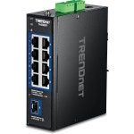 TRENDnet 9포트 산업용 2 5G DIN 레일 스위치 with 10G SFP 플러스 포트 TI G5091 8 x 1 60Gbos NDAA TAA 준수 평생 보증 : 월드써니... 