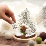 클레이 트리 피규어 크리스마스 LED 투명돔 무드등 만들기 체험 : MIMONE