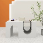 디스플레이 테이블 옷가게 탁자 A 라운드 전시장 촬영 : 서나종합상사