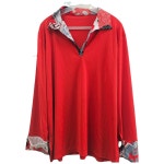 ITALY 긴팔 티 여 XXL J5446 : 스카이빈티지