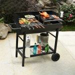 야외 바비큐 그릴 훈연 화덕 훈제 대형 숯불 동포 : 오케이와이