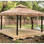 야외 캐노피 초가 천막 정자 펜션 텐트 모기장 동남아 밀짚 : 74마린샵서브