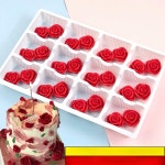 붉은 장미 초콜릿 케이크 장식 완성 입체 꽃 발렌타인 데이 여성 데이 베이킹 : 해구마