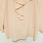 미쏘 프릴 7부 블라우스 S_S0740 : 마데인빈티지