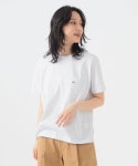 단톤 DANTON 25AW 여성용 숏슬리브 포켓 티셔츠 DT-C0197TCB : 집 밖은 위험해.