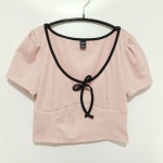 크롭 리본 니트 M_S0745 : 마데인빈티지