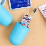 캡슐형 휴대용 양치세트 여행용 칫솔케이스 위생보관함 : 차오싸요