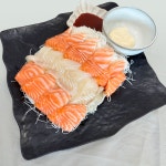광어&연어 숙성 모둠회350g 바로먹는 소금숙성 두툼한 모둠회 [2~3인] : 씨온테이블