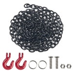 견인 후크 장식 액세서리가있는 미니 금속 트레일러 체인 기본 : 쇼핑여기다5호점