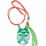 전통탈 목걸이 비비탈 1개 어린이집 유치원 초등 방과후 미술 만들기 : 해피미유