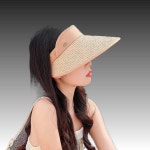 끈조절 라탄 티드 머리띠 썬캡 햇빛 차단 여름용 패션 액세서리 유니섹스 가벼운 : 주식회사 명성무역