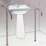 요양시설 병원 노약자 장애인 화장실 세면대 T형 안전손잡이 : EK철물