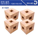 영재교실 맹거스펀지 1단계 원목블록 만들기 4인용 창의력 수학놀이 교구재 : 다판닷
