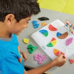 초등 수학 분수 학습 파이 그래프 퍼즐 보드게임 놀이교구 창의수학 : 다판다쓰리