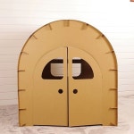 골판지 집 아지트 색칠가능 만들기 페이퍼하우스 A타입 A. 대형 더블 도어 : 라운드shop