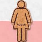 고급스런여성화장실표식 세련화장실안내여성 WOMEN 우드 6602 : 가사슈2
