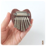 미니칼림바 우드 하트형 빈티지 : 탑셀링