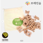 브레인숲 한글블록훈민-원목37 유치원 어린이집 학원 교습 교구 단체 창의력 : GEP FARM LIFE