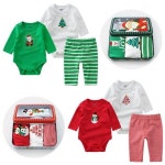 산타눈사람 바디슈트n바지 아동선물세트 M1373 : 디더블유넷주식회사