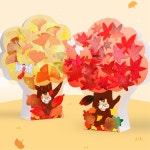 가을 나무만들기 2종세트 단풍 낙엽 스티커꾸미기 유치원미술활동 : 파트너JEN