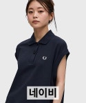 FRED PERRY 프레드페리 노슬리브 피케 셔츠 여성용 G9185 라이트 핑크 : 하코재팬