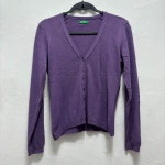 BENETTON 유럽수입 가디건 여 66 J5546 : 스카이빈티지