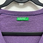 BENETTON 유럽수입 가디건 여 66 J5546 : 스카이빈티지