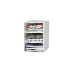 가구산책 옷장 수납 트레이 3단 H4306 정리함 옷장선반 다용도선반 옷장수납 드레스룸 : 머니3레드