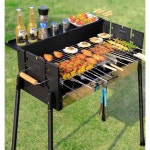 야외 꼬치구이기 화로 자동 바베큐 회전 숯불 바비큐 그릴 제품 구이기 1. 304 스틸 구이 석쇠 세트 : 이에이치에스