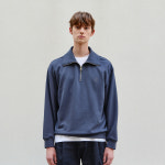 마인드브릿지 남성 하프 집업 오버핏 반집업 긴팔 카라 맨투맨 MWTS6152 : MINDBRIDGE