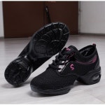 댄스 운동화 에어로빅 편안한 메쉬 쿠션 발바닥 지지력 신발 : 니즈누리