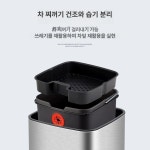 물 음료버리는쓰레기통 편의점 휴게소 쓰레기통 라면 국물 대형 배수통 스텐 통 뉴스틸티 찌꺼기통 A형 15L : 보나셀렉트